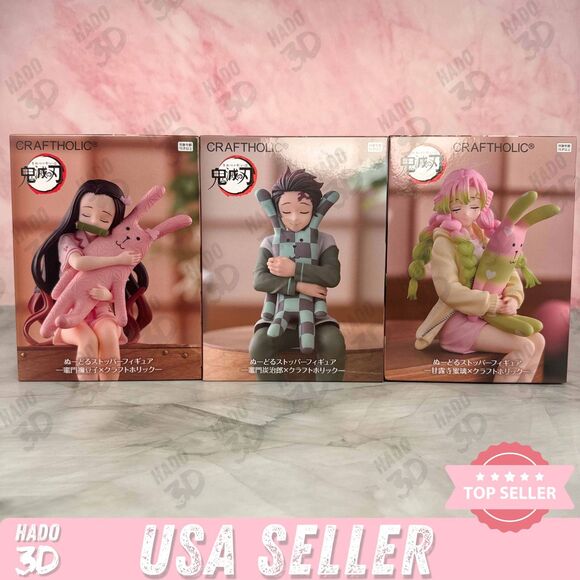 Demon Slayer Mitsuri Tanjiro Nezuko Kamado x CRAFTHOLIC Noodle Stopper Figure
